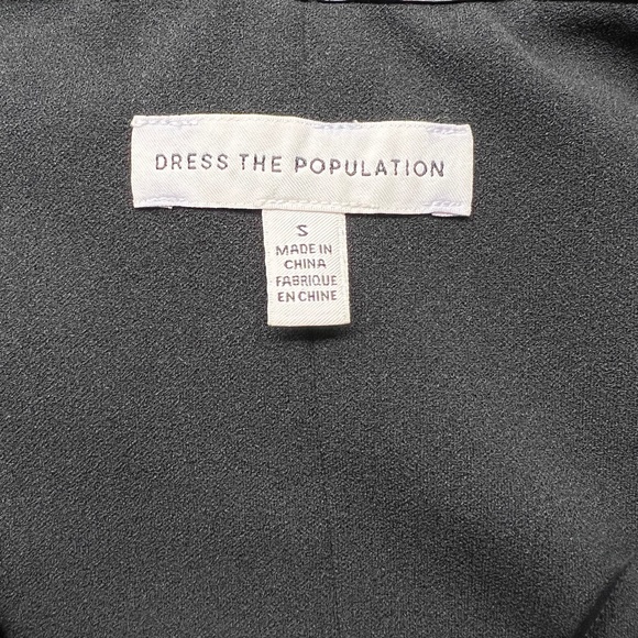 Dress the Population Ellis One Shoulder Asymmetric Keyhole Crepe Dress - Picture 8 of 11